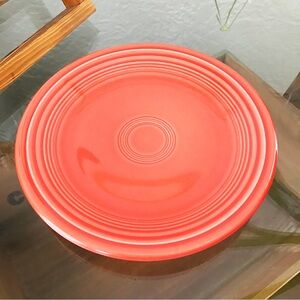 Fiestaware 7” Appetizer or Salad Plate, Retired Persimmon, 1999